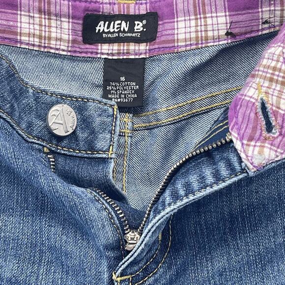 Allen B Schwartz Mid-Rise Straight Leg Jeans Blue Denim Women Size 16 Vintage - Picture 7 of 7